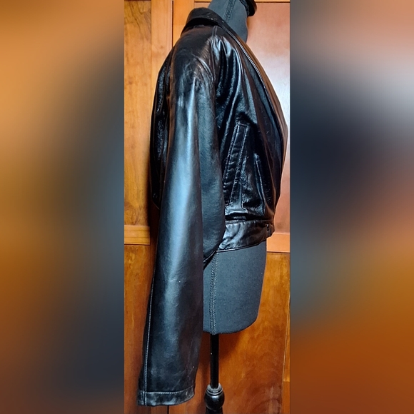 🗽Vintage WILSONS The Leather Experts 100% leather jacket. Size S - Picture 3 of 10